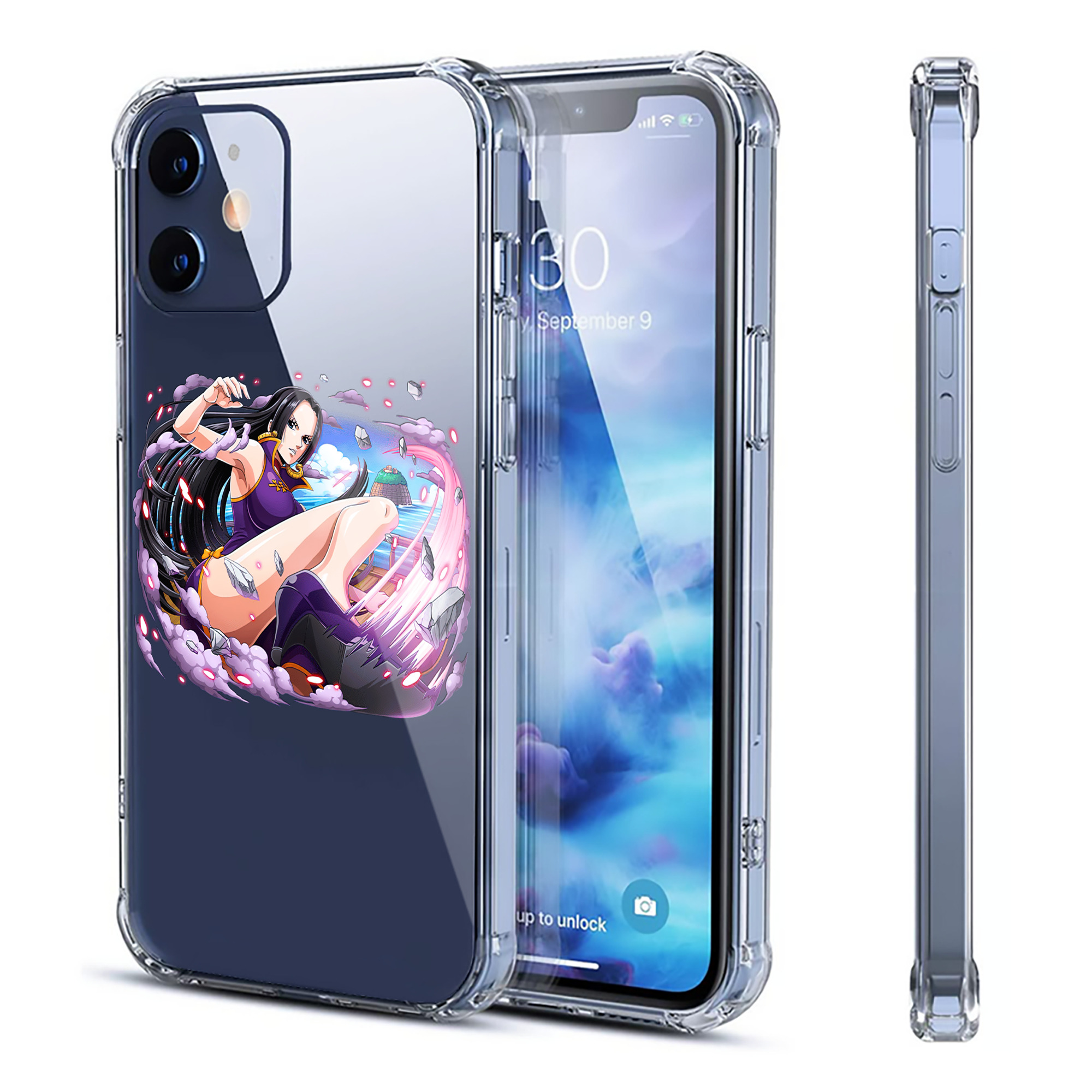 （画像用） ワンピース ボア・ハンコック ONE PIECE Boa·Hancock 【iPhone 12シリーズ対応】透明スマホケース（クリアソフトケース）